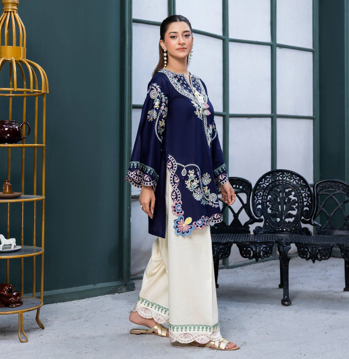 PK Inspired Cotton Threads 2PC - Cut work With Threads - Trends By Marium