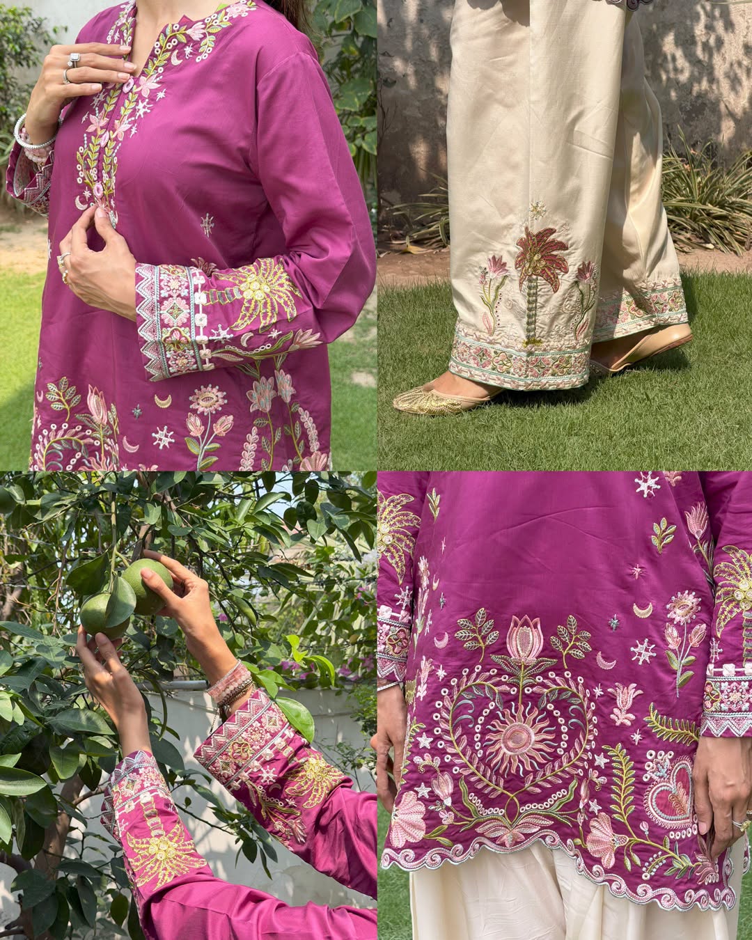 PK Inspired 2 pc suit - Detailed Embroidered Work - Trends By Marium