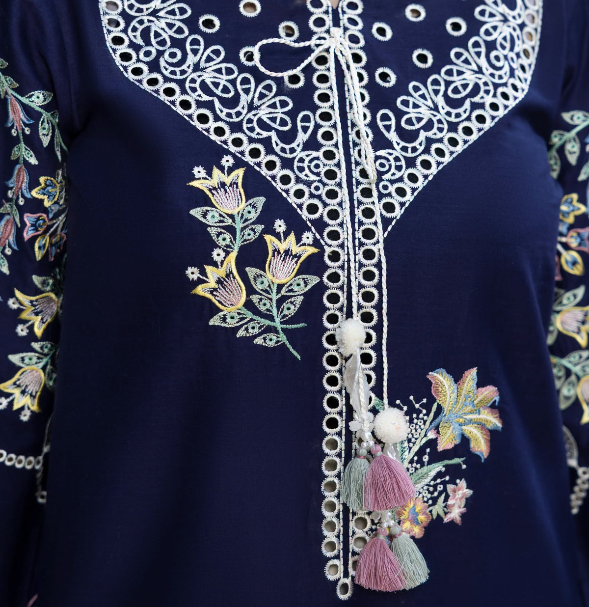 PK Inspired Cotton Threads 2PC - Cut work With Threads - Trends By Marium