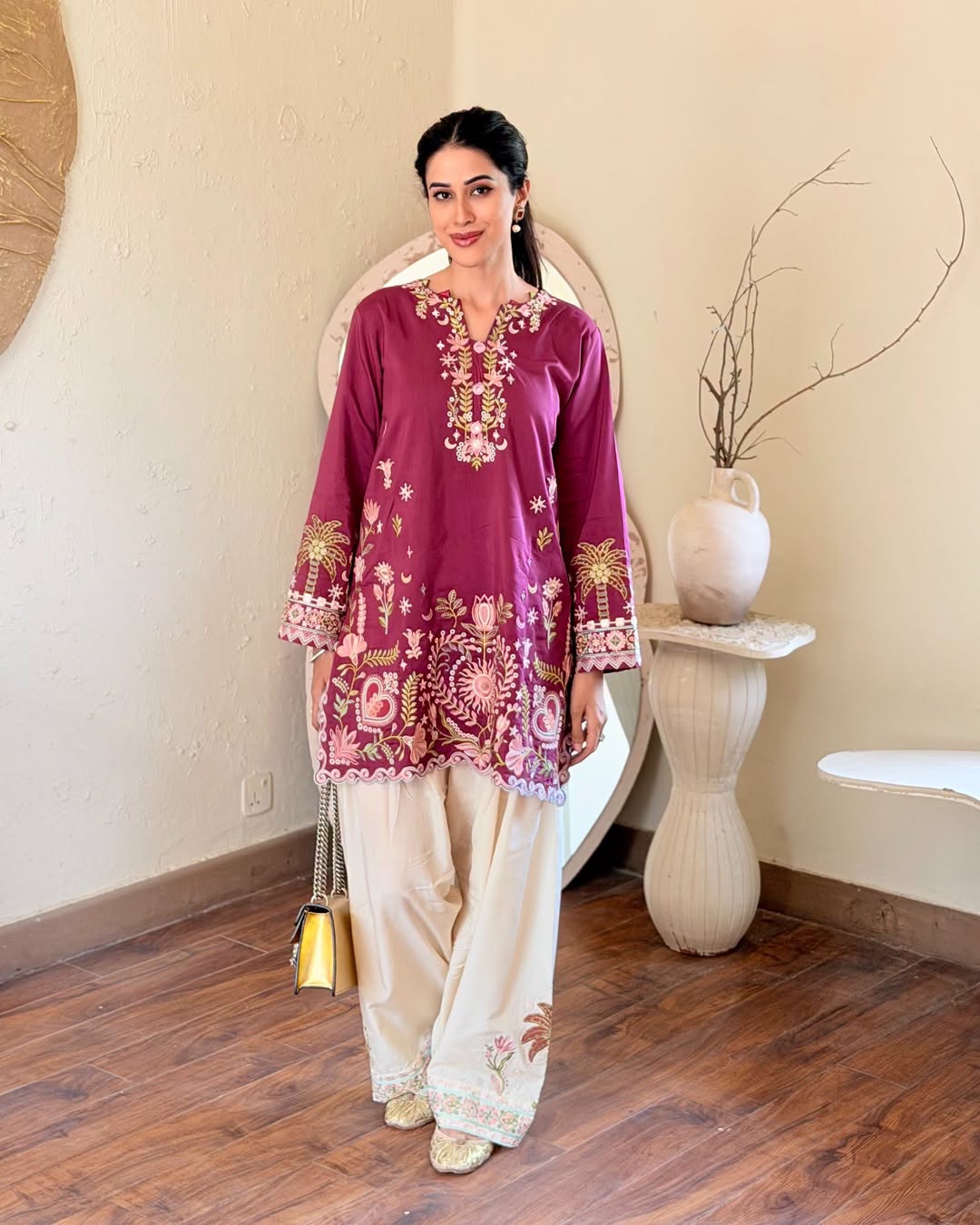 PK Inspired 2 pc suit -  Detailed Embroidered Work - Trends By Marium